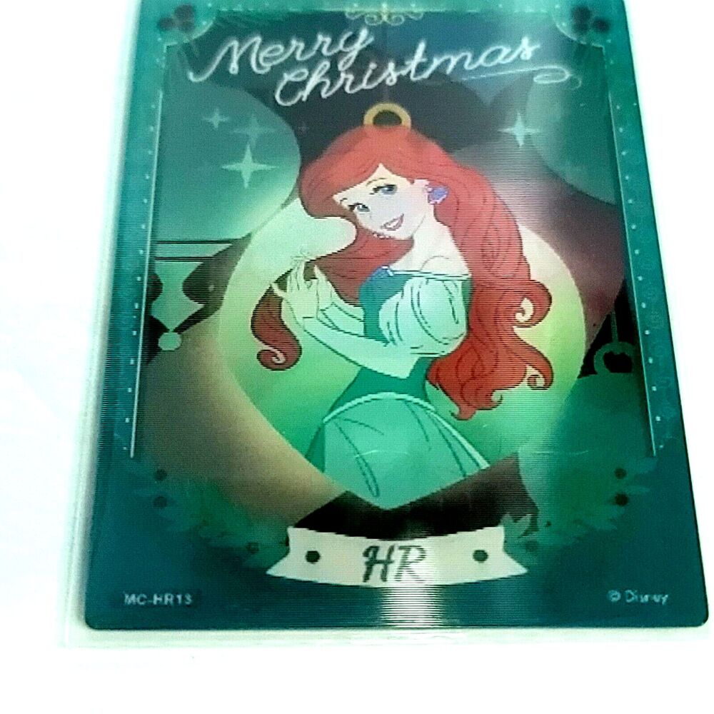 Ariel 2023 Card Fun Disney 100 Year Festival Lenticular Christmas 3D Ornament HR
